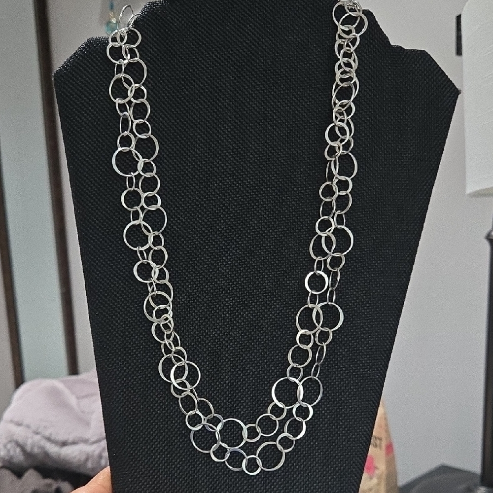 Barry Gebhart Long Silver Chain